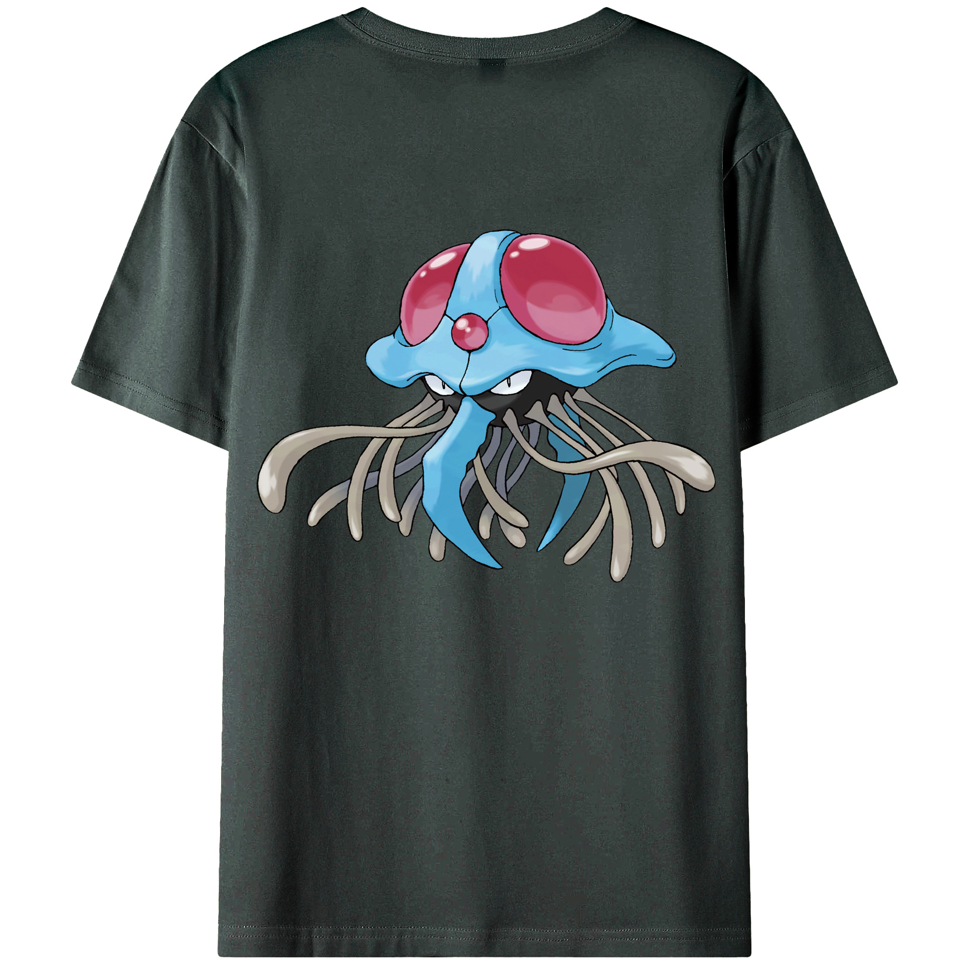 （画像用） ポケットモンスター Pokémon 綿100％ メンズ半袖Tシャツ（バックプリント） 通気性